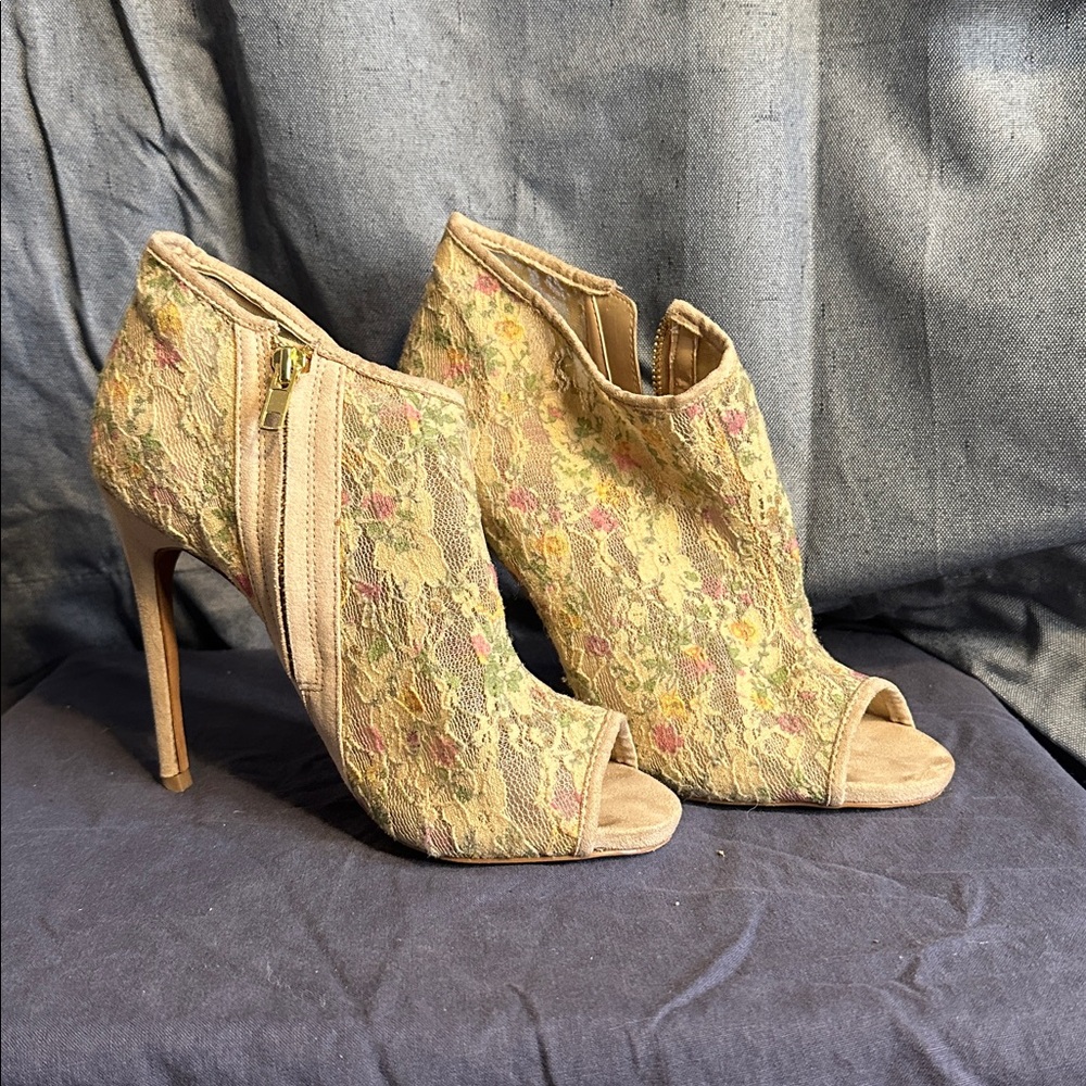 Betsey Johnson Malene Floral Lace Bootie